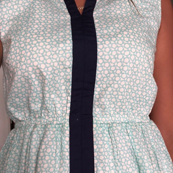 Crew cuts size 14 turquoise and navy blue dress - Picture 3 of 3